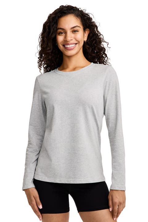 Women's Organic Cotton Stretch Long Sleeve Tee