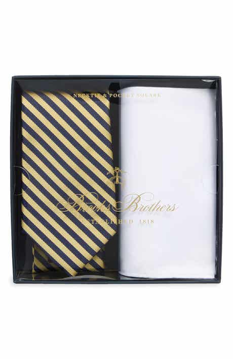 Striped Tie & Pocket Square Set