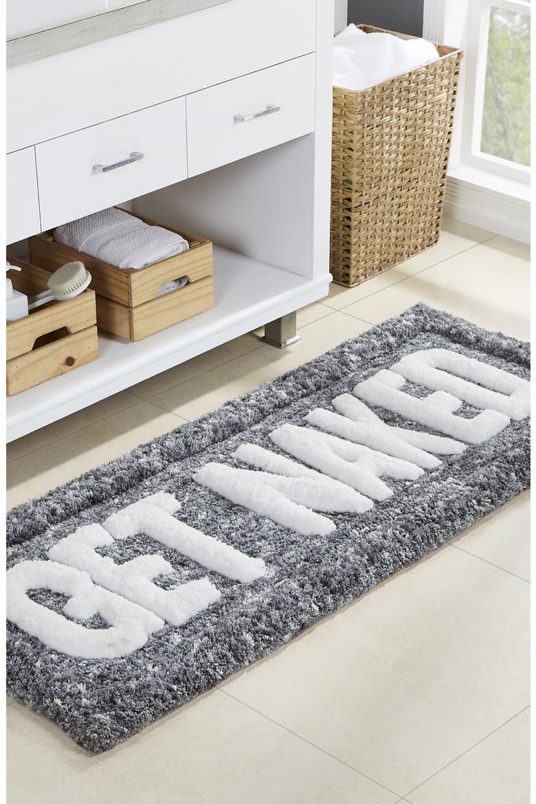 Get Naked Statement Bath Rug, Alternate, color, CHARCOAL