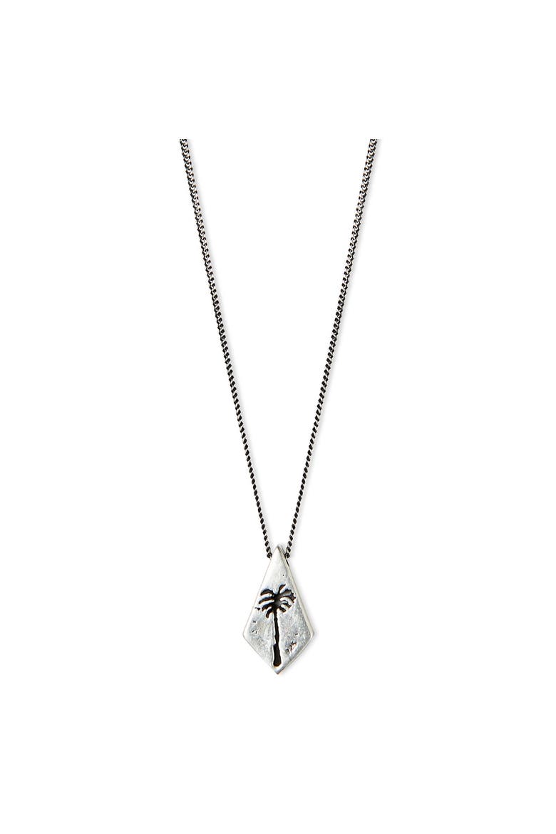 Palm Silver Necklace, Main, color, Sterling Silver