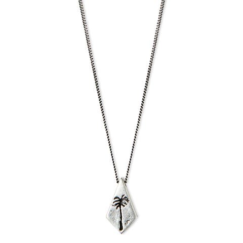 Palm Silver Necklace