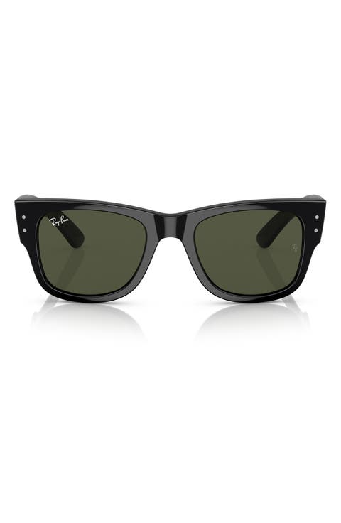 Mega Wayfarer 52mm Square Sunglasses
