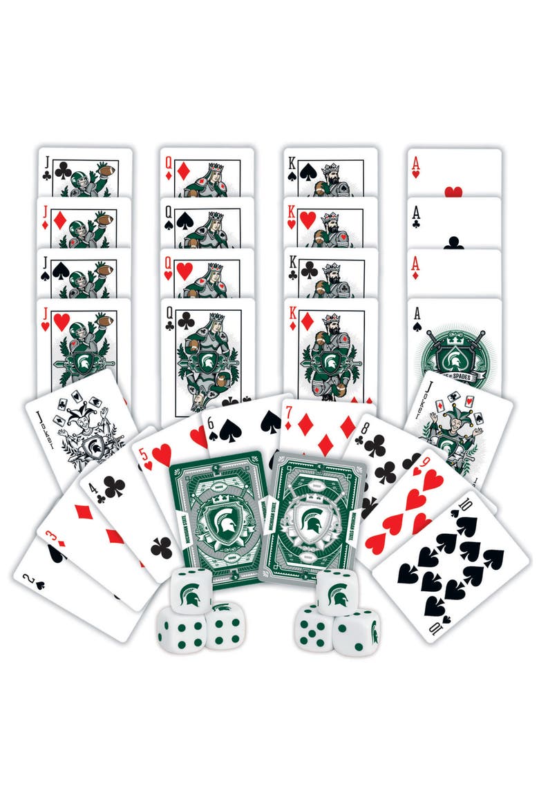 Michigan State Playing Cards & Dice, Alternate, color, Multicolor