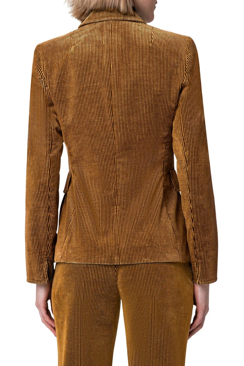 Illusion Double Breasted Corduroy Blazer, Alternate, color, YELLOW
