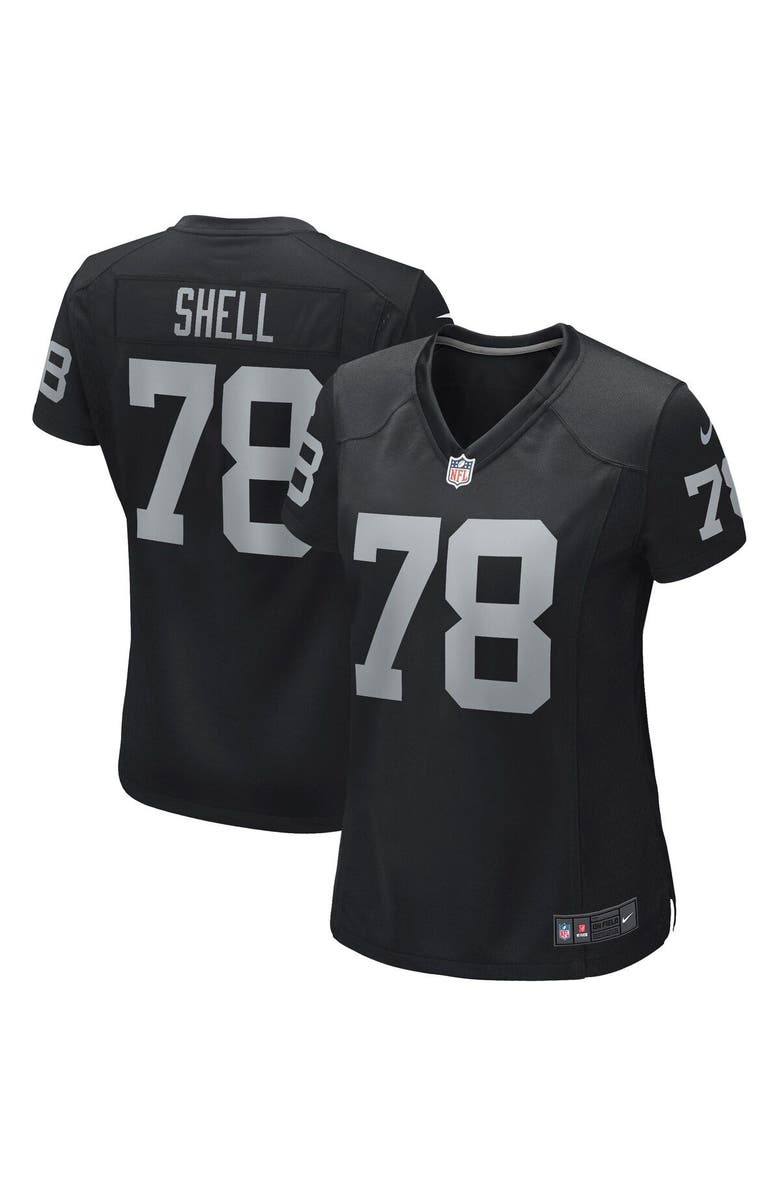 Nike Women's Nike Art Shell Black Las Vegas Raiders Game Retired Player Jersey, Main, color, 