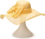 Collection XIIX Large Bow Sinamay Floppy Hat