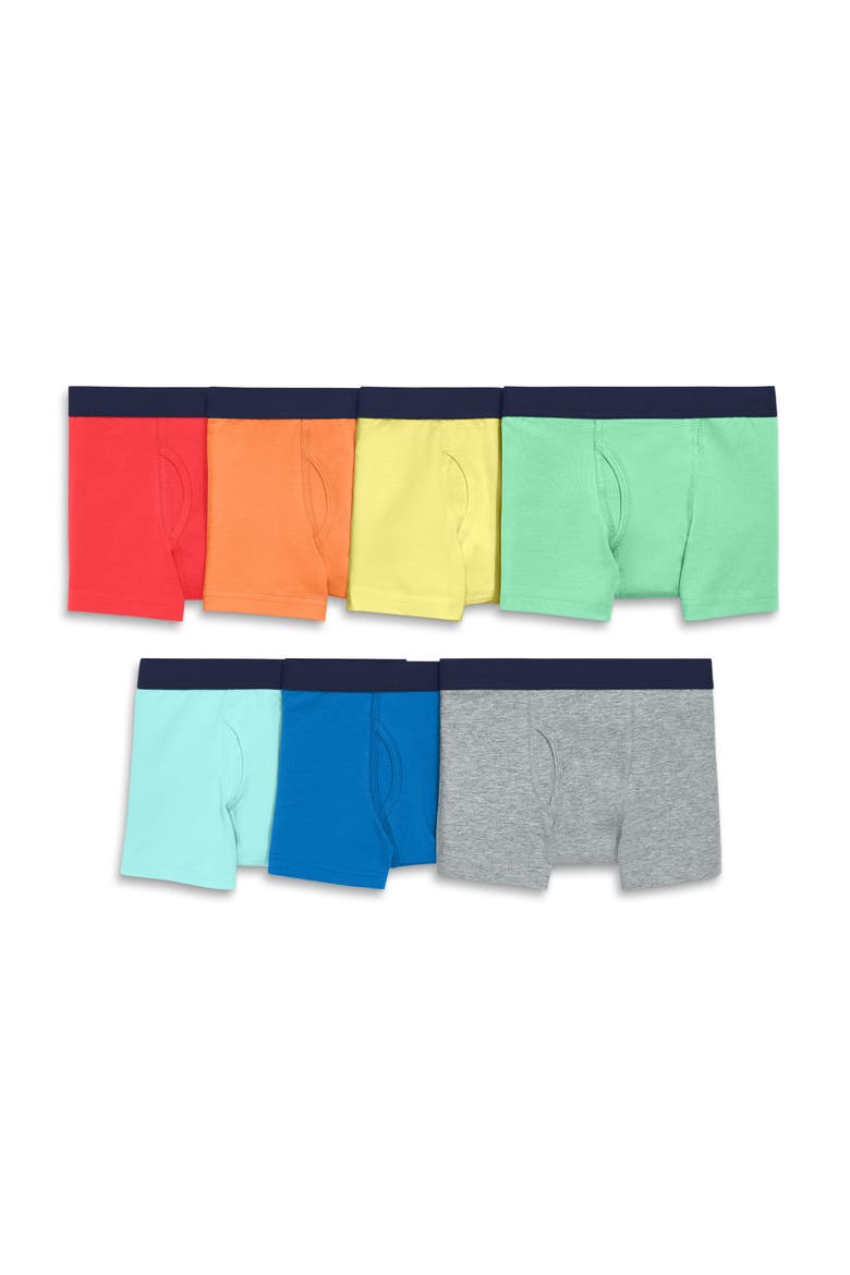 Kids Boxer 7-Pack, Alternate, color, Rainbow Solid Mix