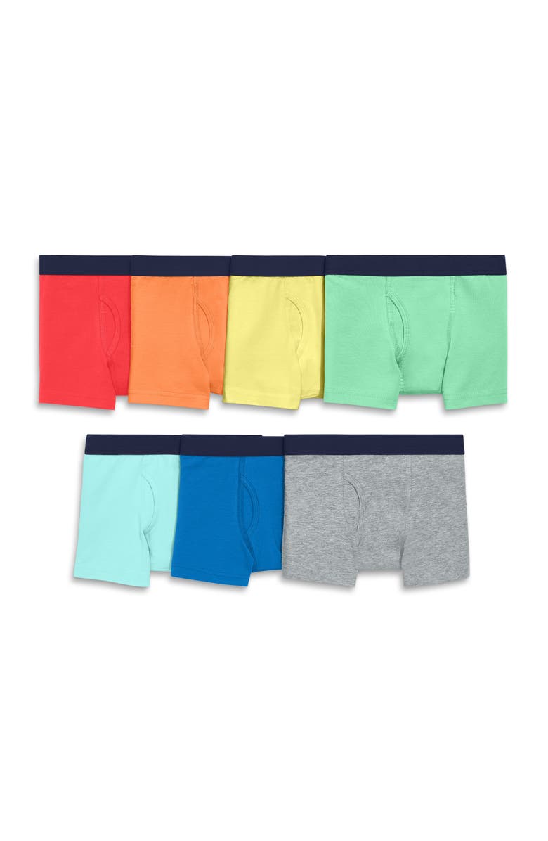 Primary Kids Boxer 7-Pack, Alternate, color, Rainbow Solid Mix