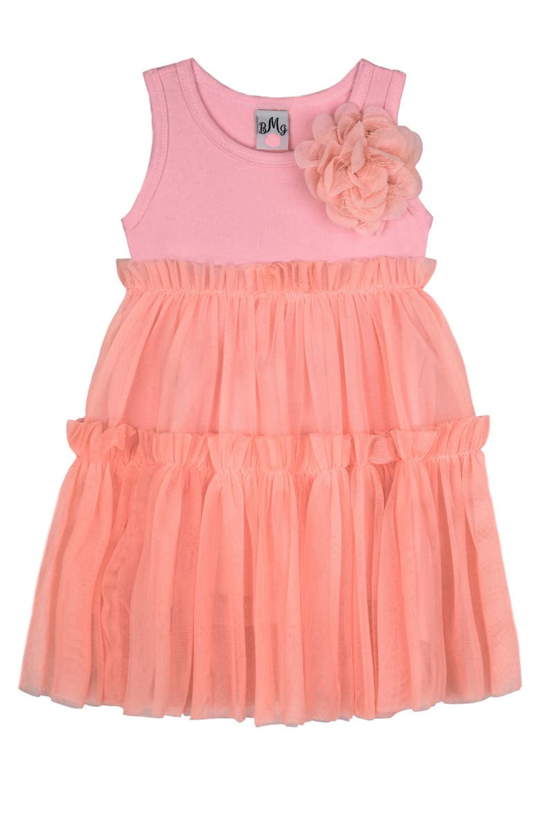 Mia Belle Girls Kids' Pinky Dream Tiered Tutu Dress, Main, color, 