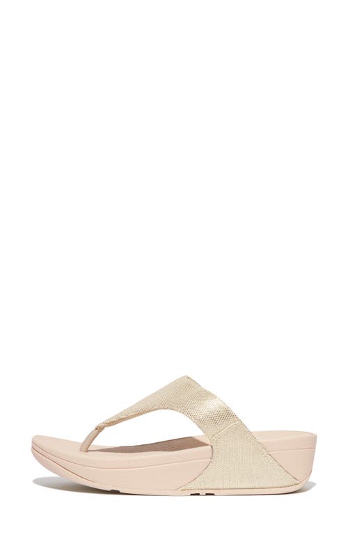 Fitflop F-mode Go Adjustable Platform Flip Flop In Platino