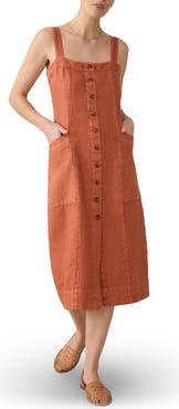 Faherty Aurora Sleeveless Midi Dress