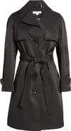 Via Spiga Water Repellent Cotton Blend Trench Coat