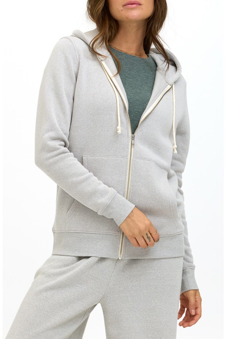 Full Zip Hoodie, Main, color, LIGHT HEATHER GREY