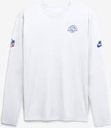Nike Men's Nike Los Angeles Rams Fearsome White Legend Small Logo Dri-FIT Long Sleeve T-Shirt