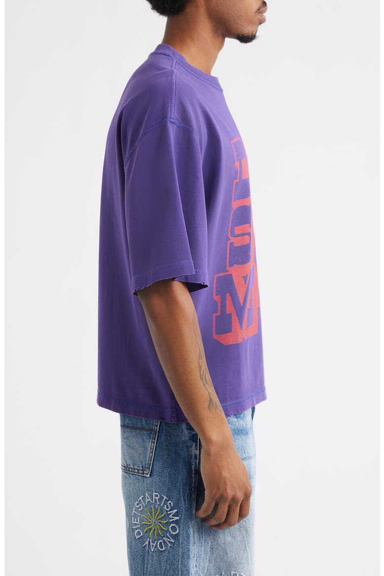Star Graphic T-Shirt (Nordstrom Exclusive), Alternate, color, PURPLE/RED
