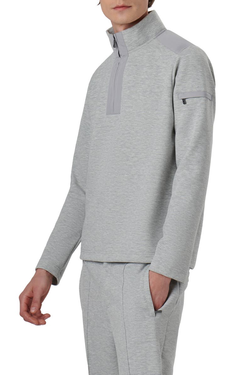 Bugatchi Soft Touch Quarter Zip Pullover, Alternate, color,