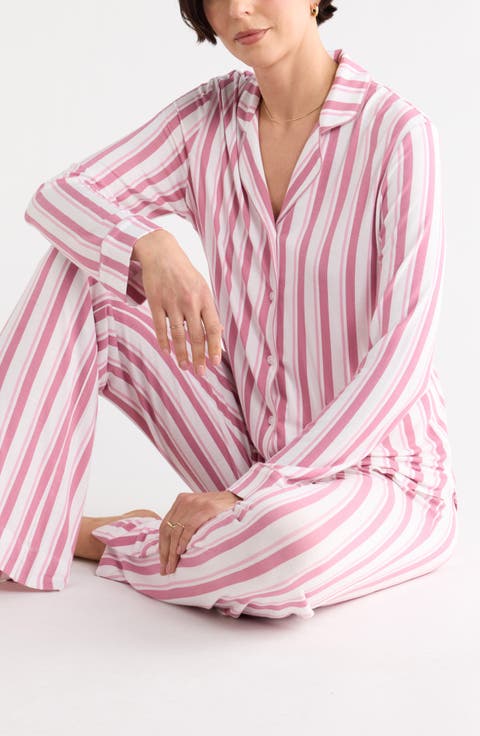 Tranquility Long Sleeve Shirt & Pants Pajamas (Regular & Plus)