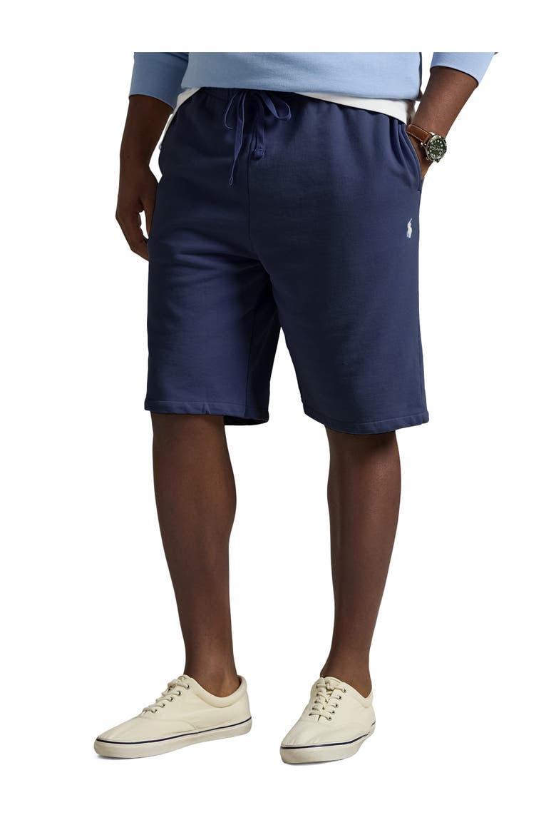 Big & Tall Loopback Fleece Shorts, Main, color, CRUISE NAVY