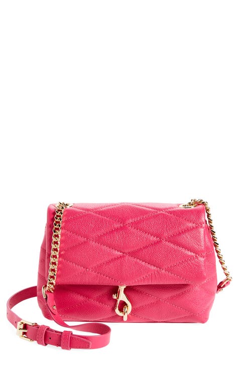 Edie Diamond Quilt Leather Crossbody Bag