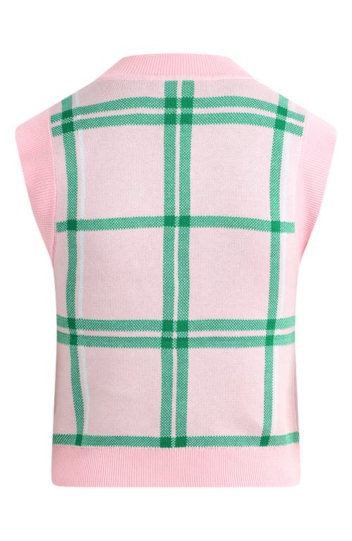 Favorite Daughter The Veronica Plaid Sweater Vest In Wisteria Plaid