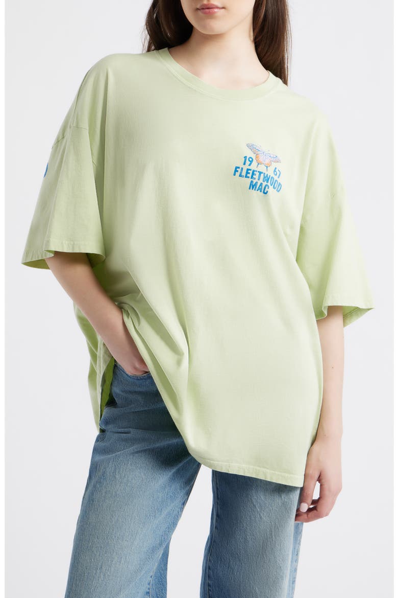 Fleetwood Mac 1967 Butterfly Graphic Tee, Main, color, SEAFOAM GREEN