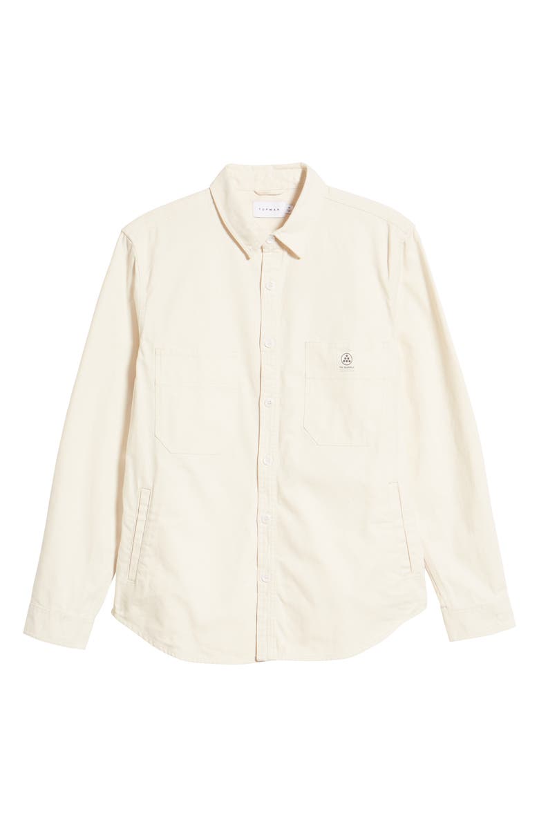 Topman Heavyweight Cotton Overshirt, Alternate, color,