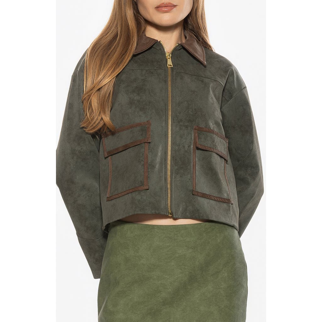 Alexia Admor Sorell Utility Jacket In Green