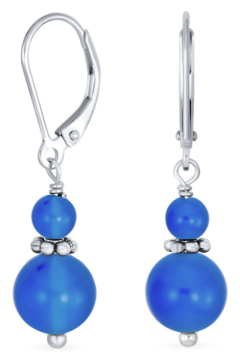 Resin Drop Earrings, Main, color, BLUE
