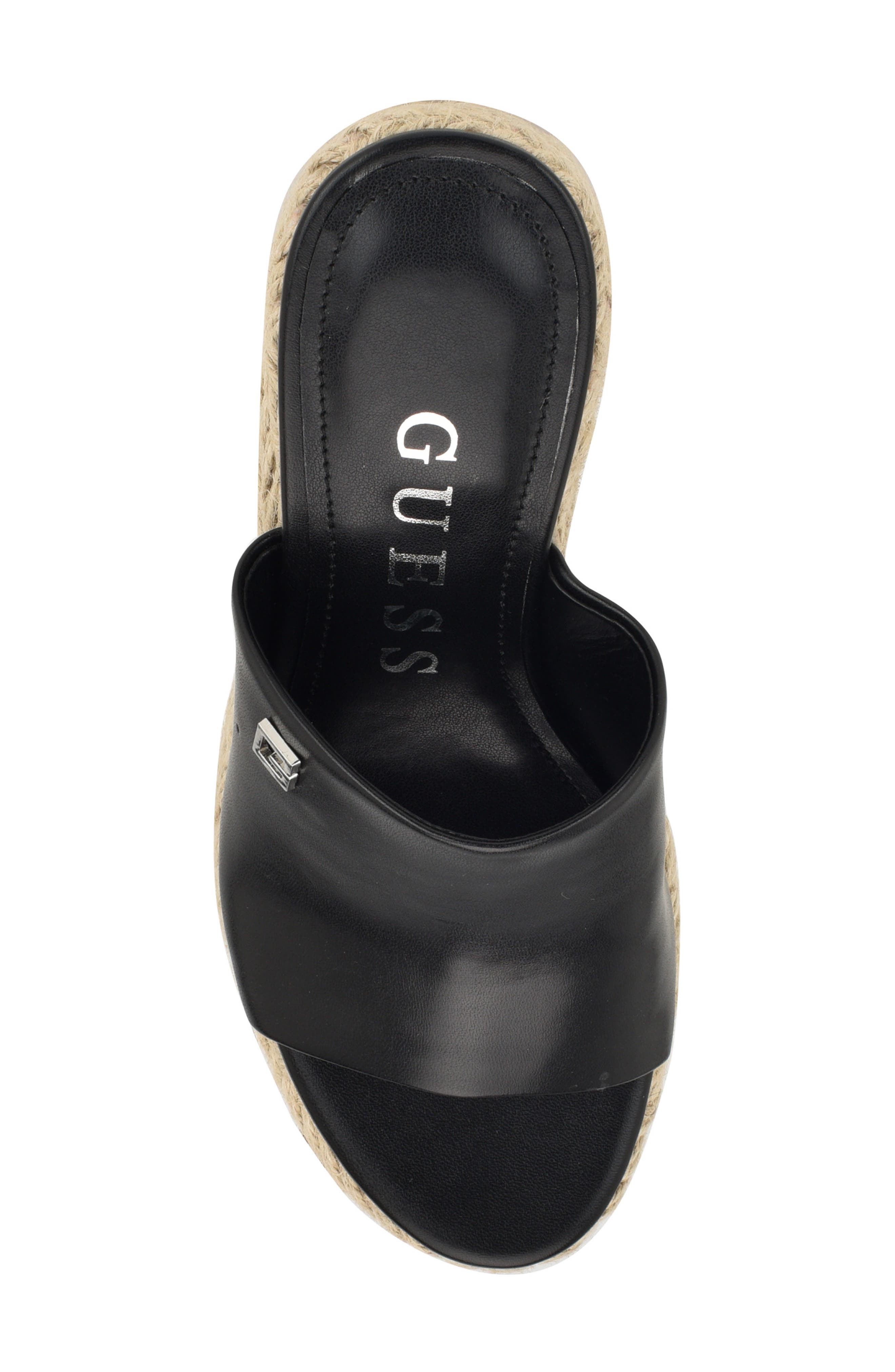 GUESS Evba Espadrille Platform Wedge Sandal, Alternate, color, 