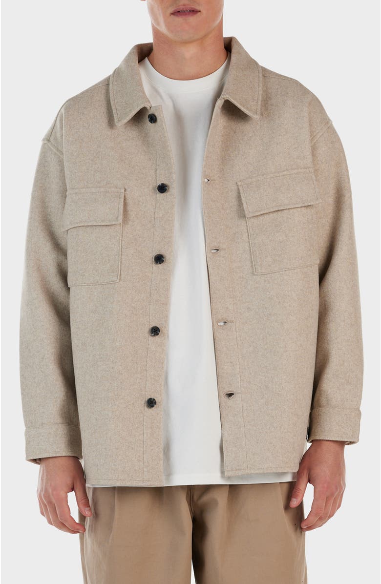 NANA JUDY Durant Shacket, Main, color, Beige