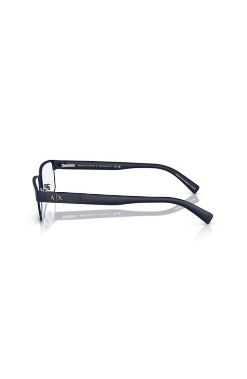 Armani Exchange 54mm Rectangle Optical Glasses In Blue