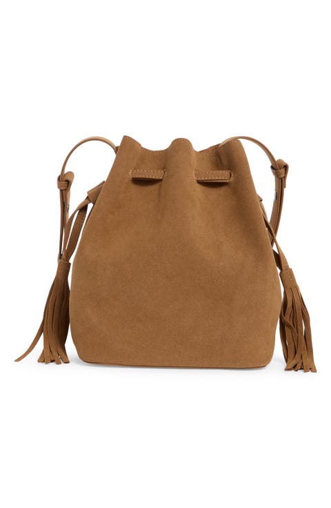 Tassel Water Repellent Bucket Bag