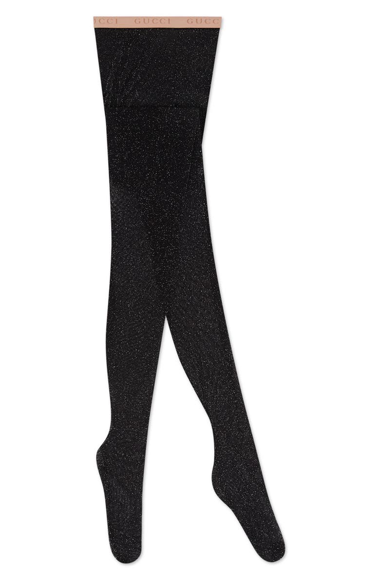 Gucci Metallic Tights, Alternate, color, 