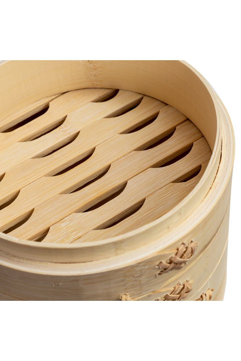 2-Tier Steamer Baskets, Alternate, color, Bamboo