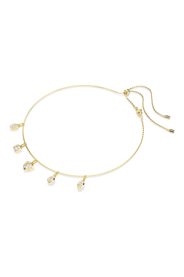Imber Crystal Charm Necklace, Alternate, color, WHITE/ GOLD
