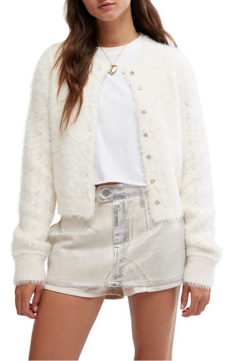 Hot Free People Golden Road Cotton Cardigan