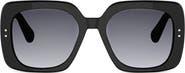 DIOR Oblique S1I 54mm Gradient Square Sunglasses