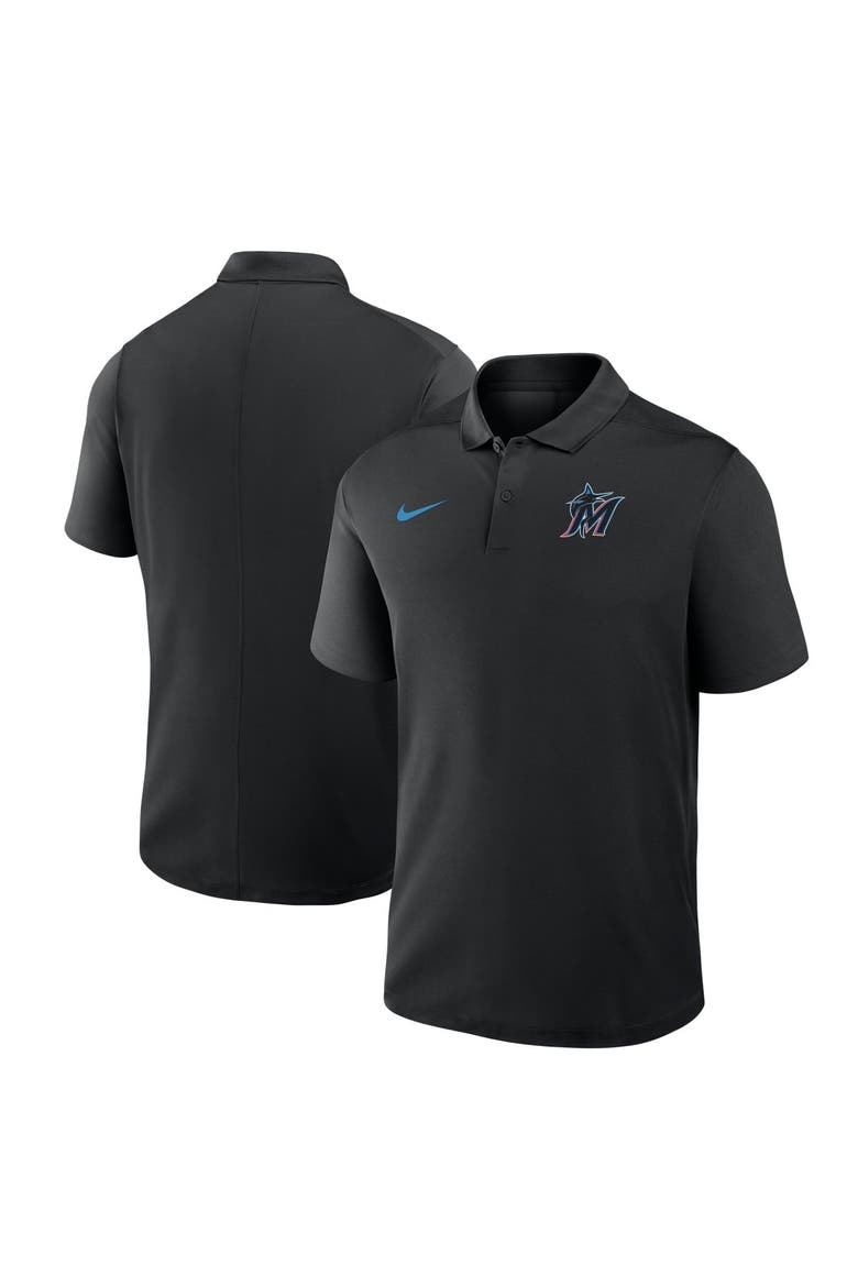 Men's Nike Black Miami Marlins Dri-FIT Victory Polo, Main, color, Black