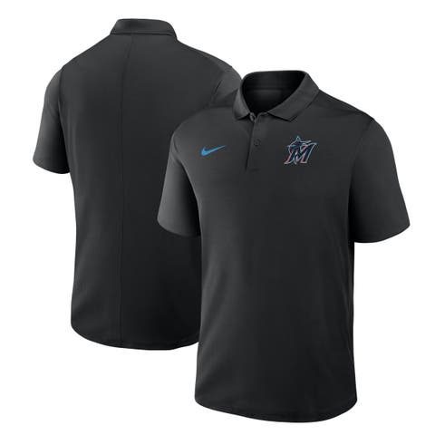 Men's Nike Black Miami Marlins Dri-FIT Victory Polo