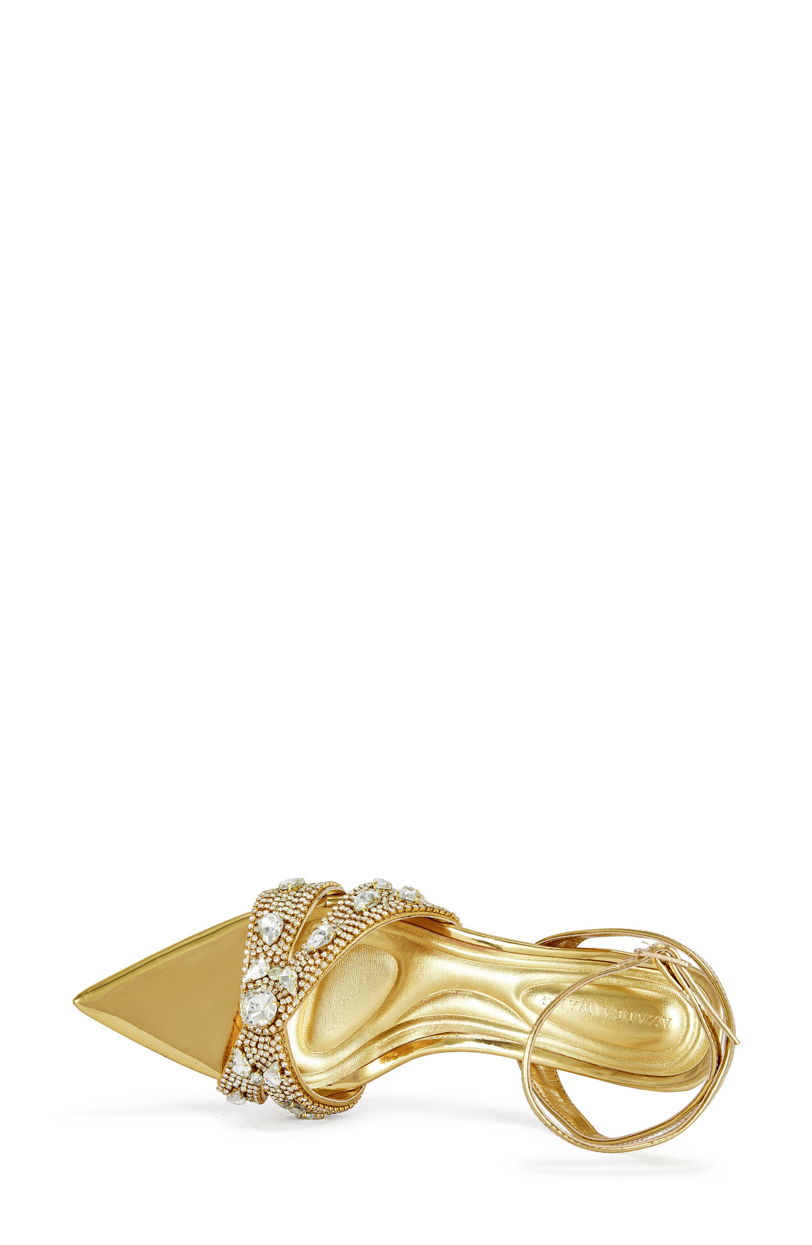 AZALEA WANG Ziva Ankle Strap Sandal, Alternate, color, Gold