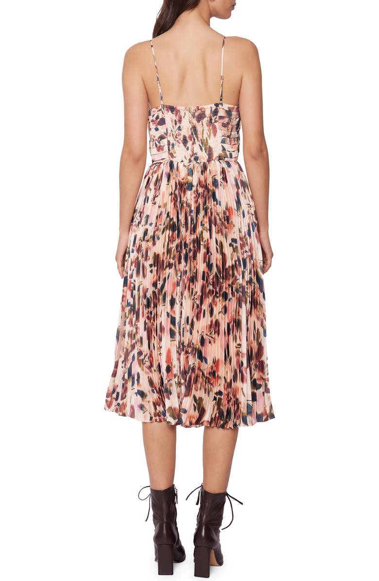 Lost + Wander Thea Floral Print Pleated Midi Dress, Alternate, color,