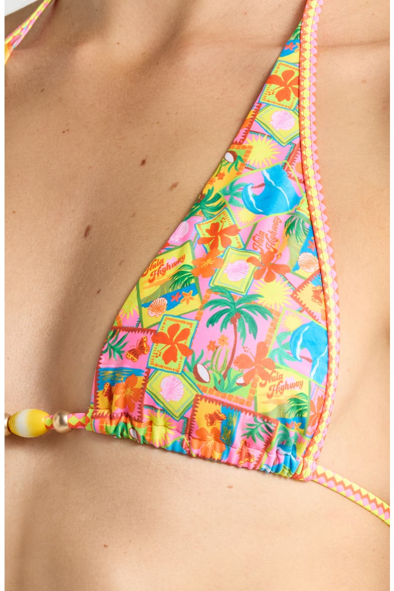 Bind Halter Bikini Top, Alternate, color, SUNSHINE SNAP