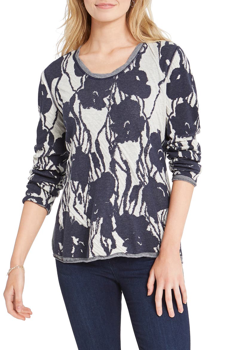 Wildflower Sweater, Main, color, INDIGO MULTI