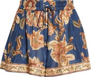 Zimmermann Aster Relaxed Fit Silk Shorts