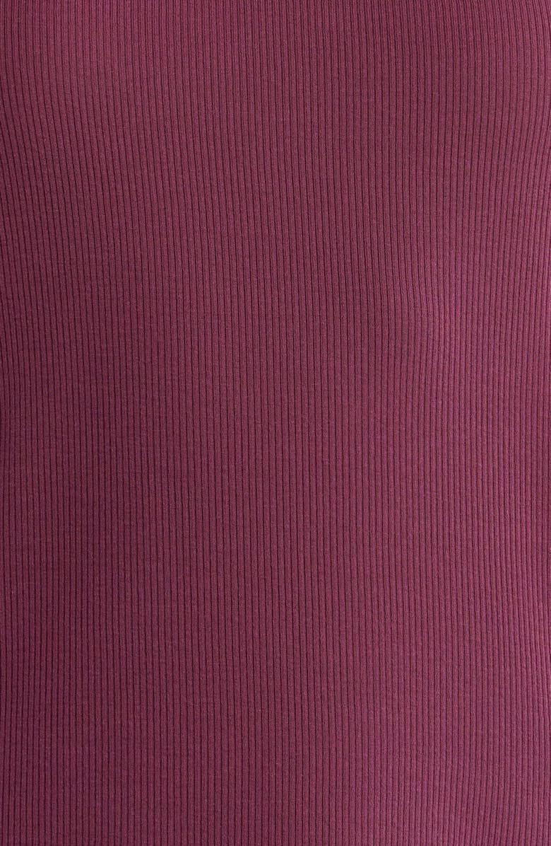 Natori Rib Essentials Short Pajamas, Alternate, color, Cherry Lacquer