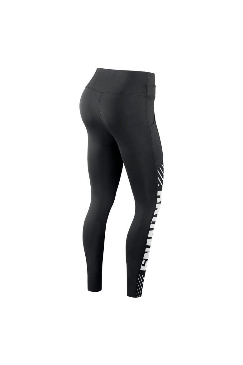 Women's Nike Black Cleveland Browns Yard Line Crossover Leggings, Alternate, color, Black