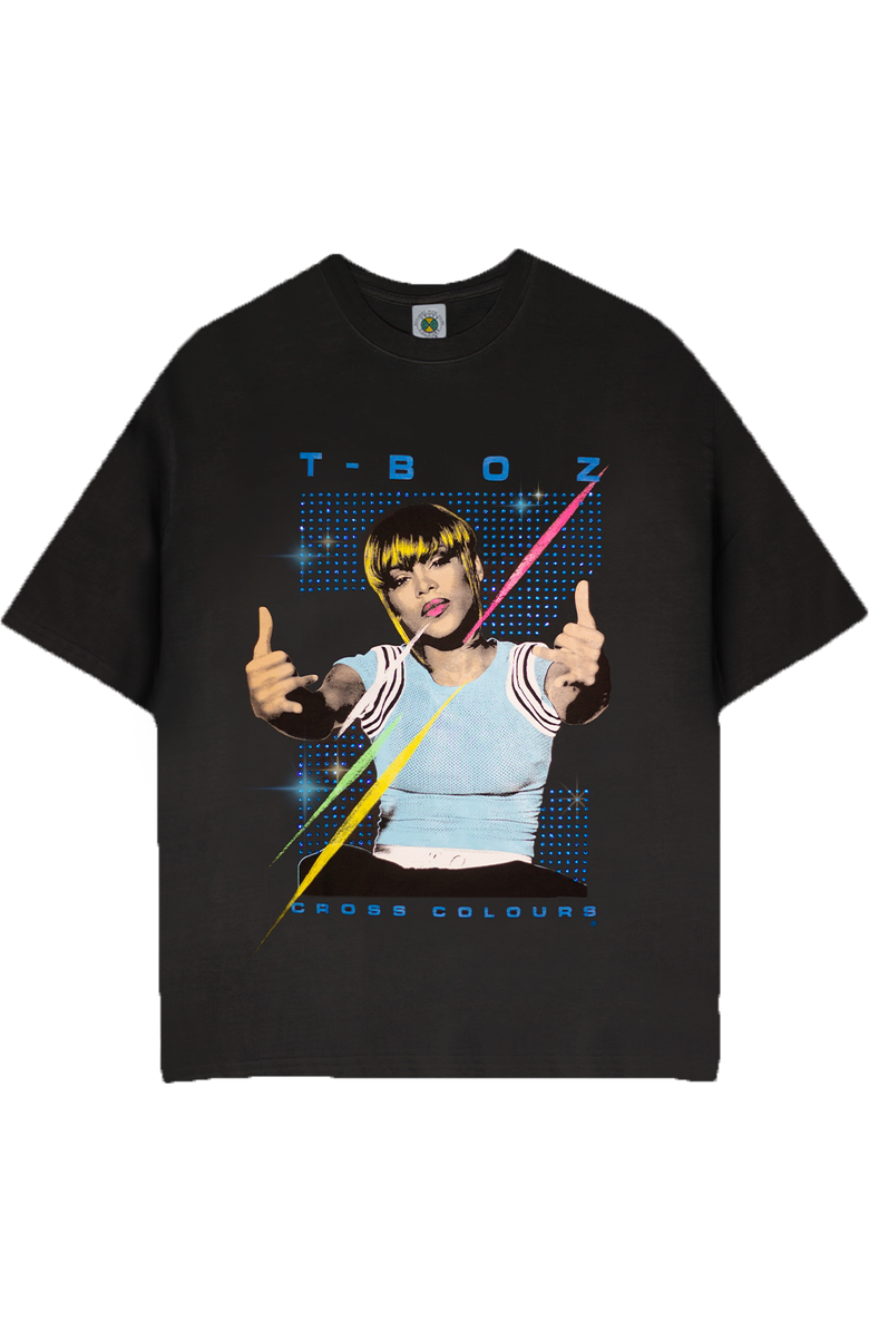 Cross Colours T-BOZ Bling T-Shirt, Main, color, Vintage Black