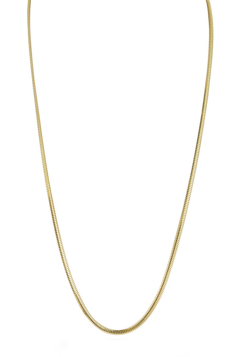 Snake Chain Necklace, Main, color, GOLD