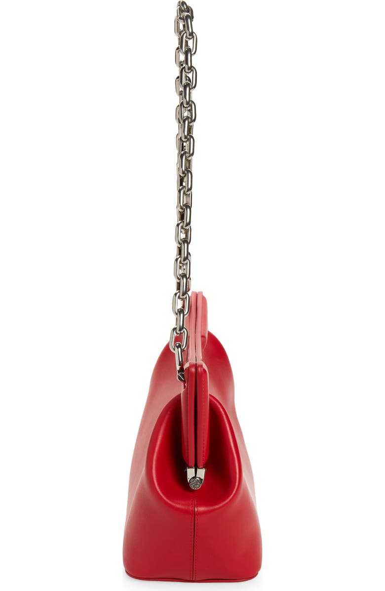 McQueen The Small Peak Leather Shoulder Bag, Alternate, color,