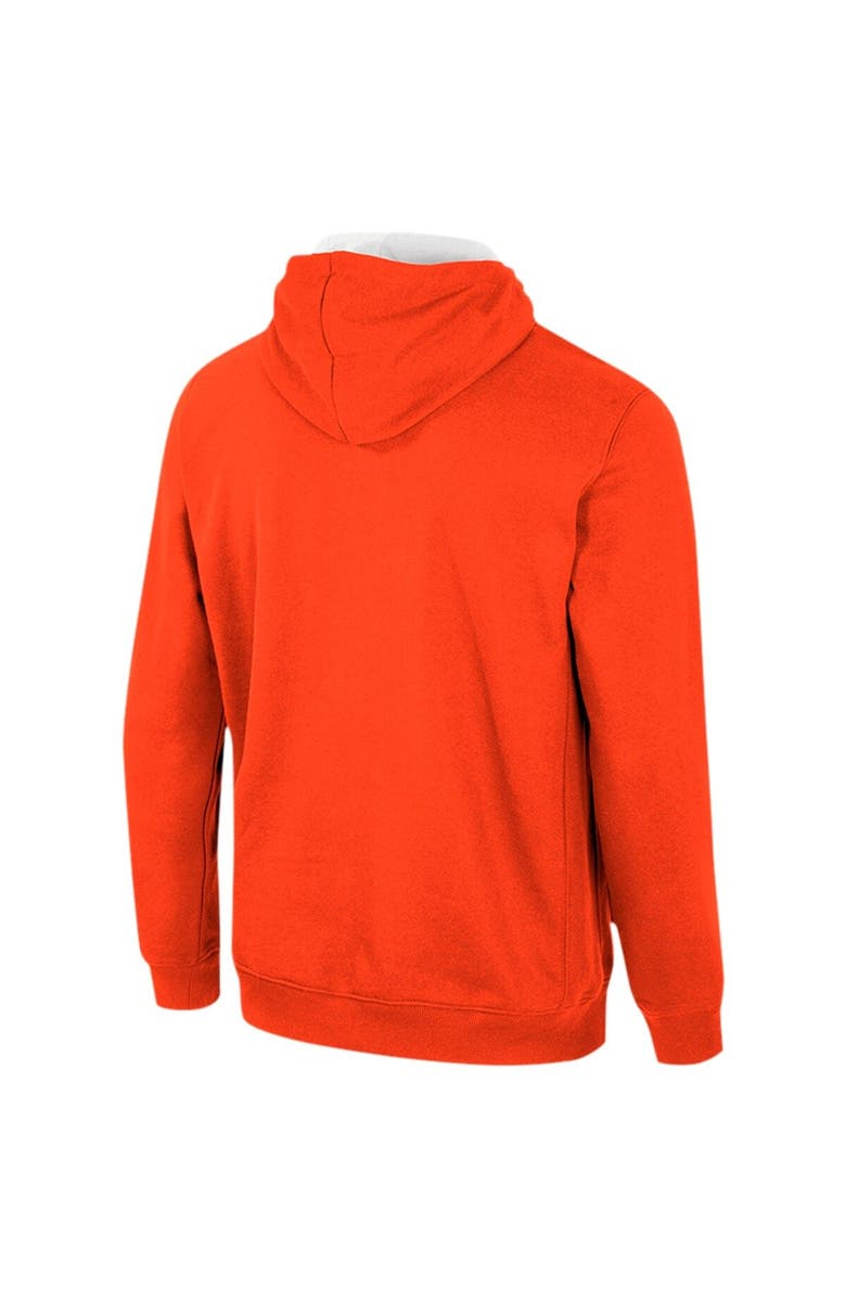 COLOSSEUM Men's Colosseum Orange Clemson Tigers Half-Zip Hoodie, Alternate, color, Orange